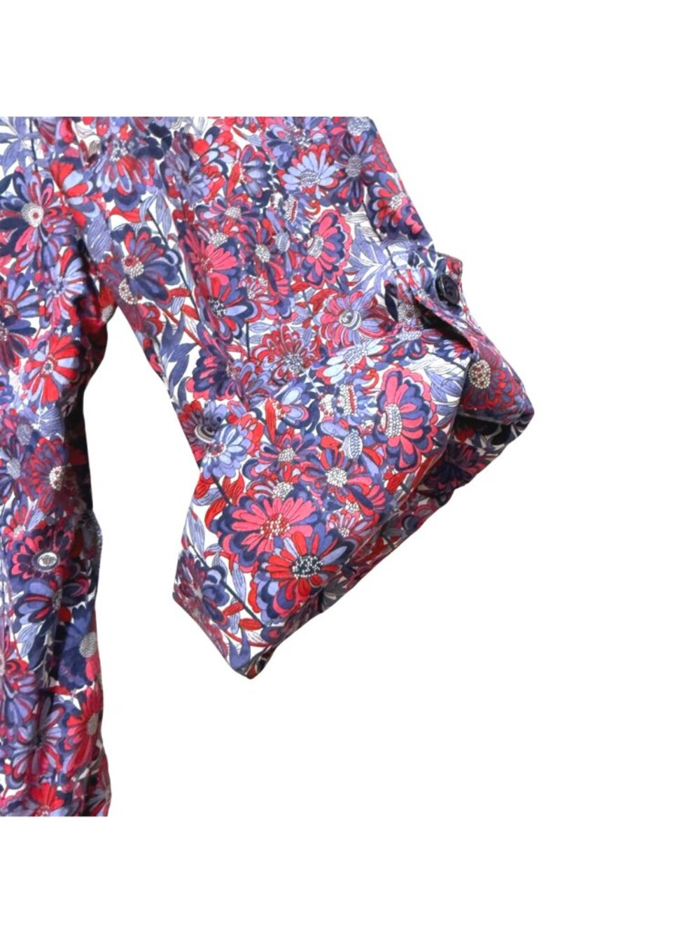 Lord & Taylor Liberty Fabrics Women's Shirt Dress 14 Cottagecore Floral Purple - Picture 5 of 13